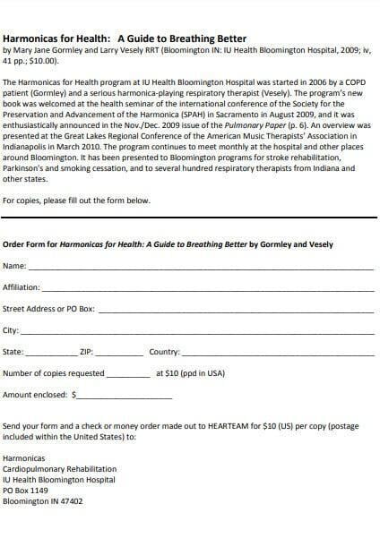 Download book order form Download book order form
